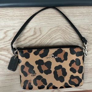Leopard Coach Wristlet